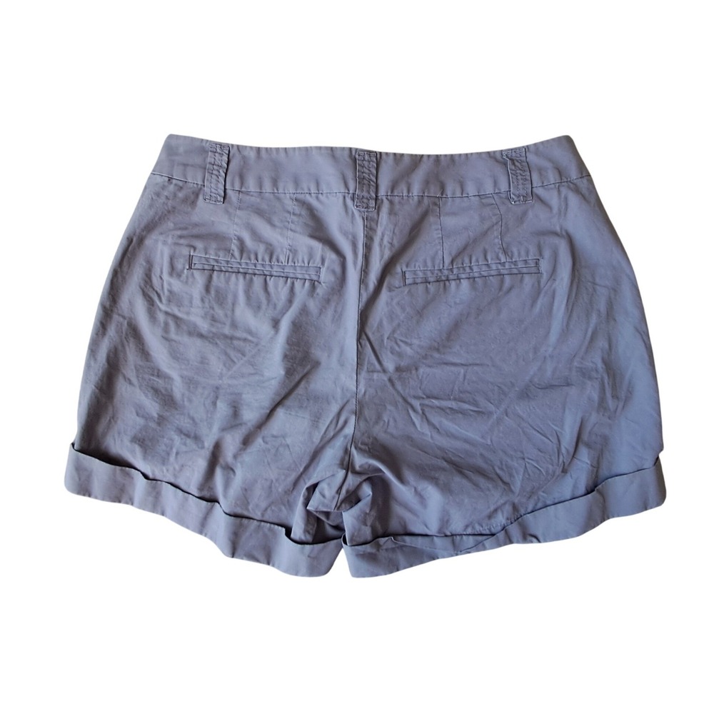 J. Crew Women's Shorts Gray Size 2 Cuffed Casual Chino Shorts - Picture 2 of 4